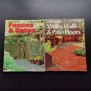 Sunset Book Set: How To Build Fences & Gates, How To Build Walls & Patio Floors